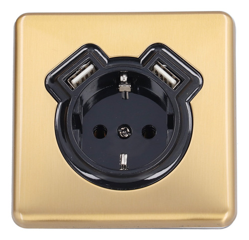 Enchufe Eléctrico De Pared, Retro, De Bronce, Ignífugo