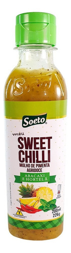 Molho Sweet Chilli Agridoce Abacaxi E Hortelã Soeto 200ml