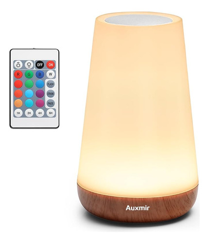 Auxmir Luz Nocturna Led, Lámpara De Mesa Recargable Con Usb