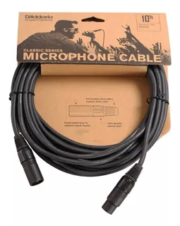 Cable De Microfono Xlr Daddario Planet Wave Pw-cmic-10 De 3m