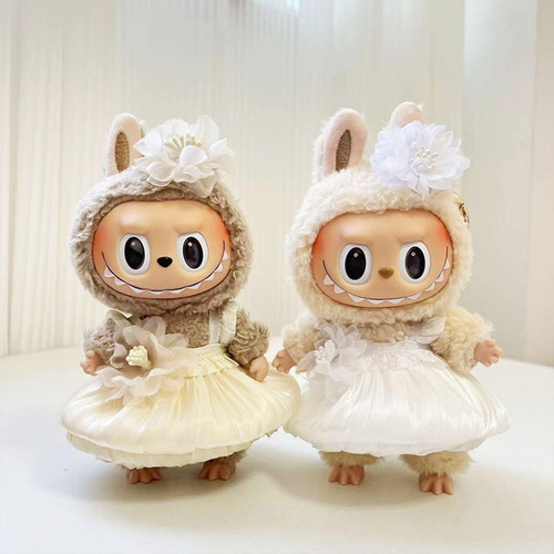 Adorable Conjunto De Ropa Para Muñecas Flores De Champán
