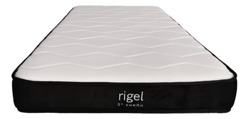 Colchon 1 Plaza Resortes Pocket Rigel- 5° Sueño 190x90x17 Cm Color Blanco