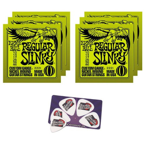 Juego De Cuerdas Ernie Ball 2221 Regular Slinky (10-46)