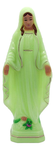 Figura Estátua De Plástico Da Virgem Maria 25x9,5cm A