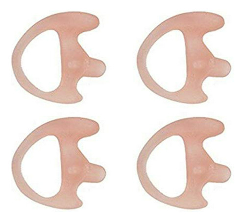 4 Derecha Mediana Carne Flexible Semi Custom Ear Mold Insert