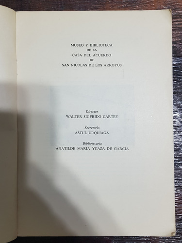 Boletín Del Museo Y Biblioteca De San Nicolás De Los Arroyos (Usado)