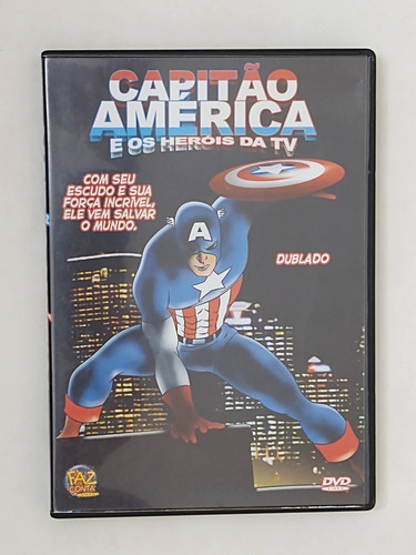 Dvd Capitão América E Os Heróis Da Tv Dublado Portugues