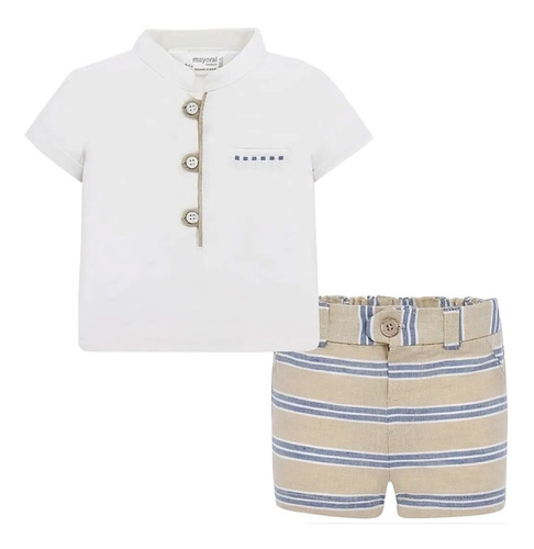 Conjunto De Niño Short Estampado Mayoral Mod. 1267