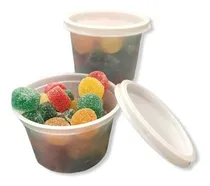 Comprar Pote Plastico Descartable 250gr Con Tapa X 50u. Postre Gelat