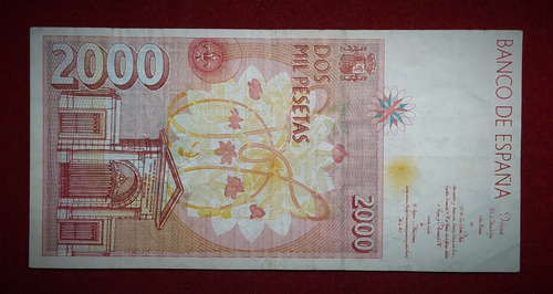 Billete 2000 Pesetas España 1992 Celestino Mutis Pick 162 (Usado)