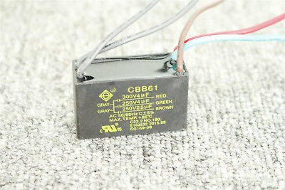 El Motor Arranca Cbb61 Capacitores Sh 4uf + 4uf + 2.5uf 250v