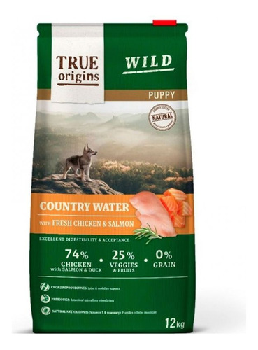 Alimento Perro Cachorro True Origins Wild Country Water 12kg