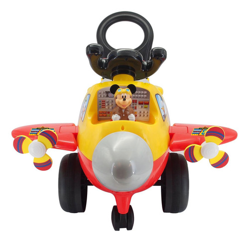 Carrito Correpasillo Avión Montable Mickey 1a3 C Luz Sonido