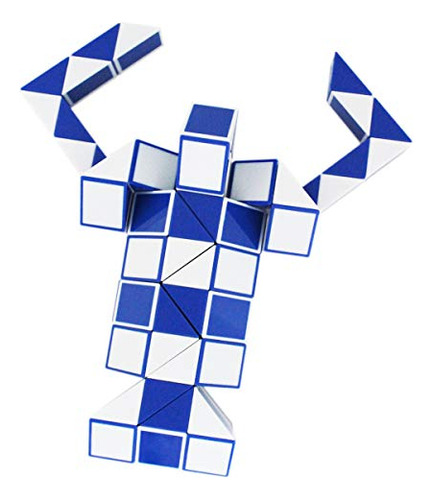 Mipartebo Magic Snake Ruler Cube Puzzles 72 Cuñas Brain Teas
