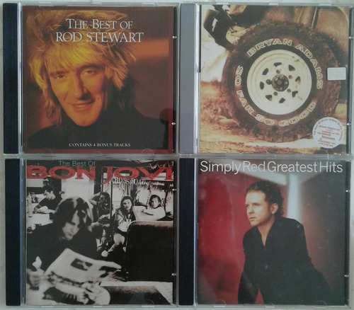 Rod Stewart / Bryan Adams / Bon Jovi / Simply Red -cds