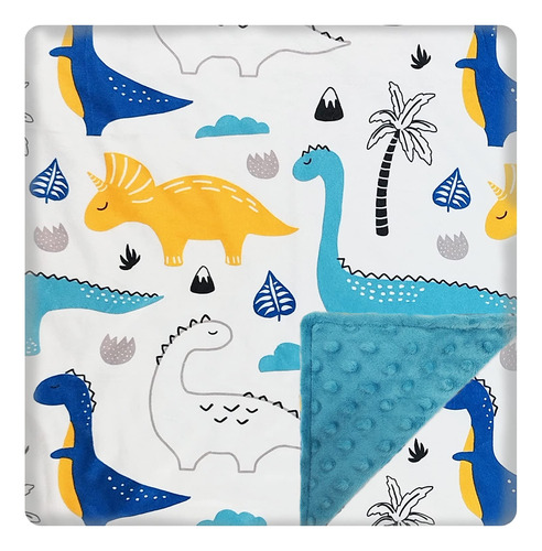 Napcure Minky - Manta De Dinosaurio Para Beb (30 X 40 Pulgad