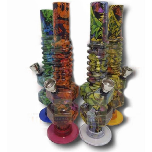 Bong Acrilico 20cm Colores Pipa De Agua Salamanca Grow Haedo