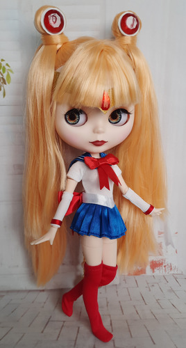 Muñeca Nueva Sailor Moon En Base Blythe Tbl Videri #007 (Usado)