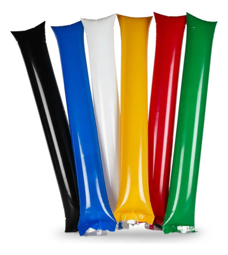 Colores Aplaudidores Inflables Sin Impresion 42pares/84pcs Negro