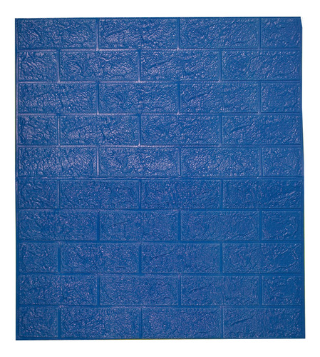 Panel Decorativo 3d Pared Ladrillo Azul 1m2 Decoform