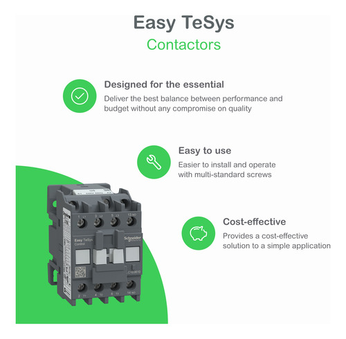 Contactor De Fza 9 A/25 A 220vac Easypact Lc1e0910m6