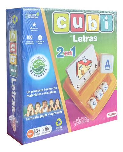 Cubi Letras Juego Didáctico Palabras Desde 5 Años