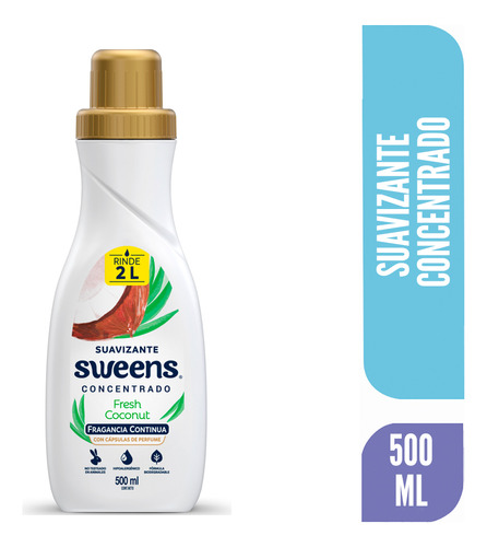 Sweens Suavizante Ropa Concentrado Fresh Coconut 500 Ml