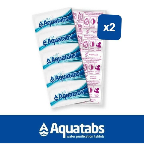 Tabletas Purificadoras Aquatabs 67mg . Rinde 40 Lts