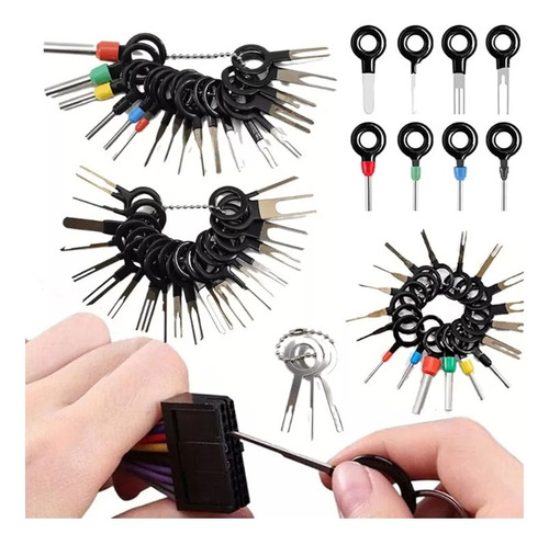Extractor Terminales Conectores Pinzas Automotriz 26 Piezas