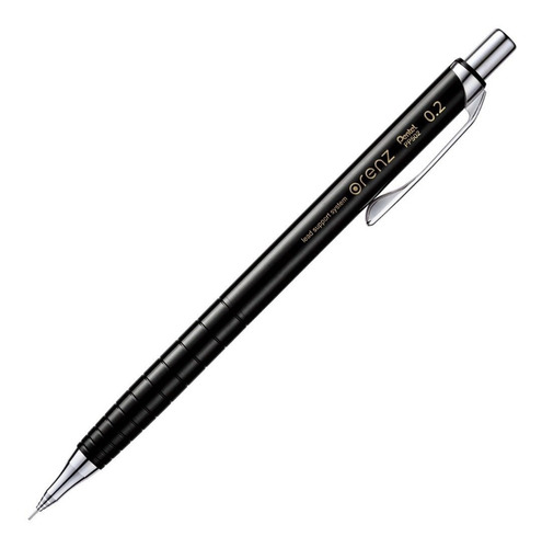 Lorenz Pentel Portaminas Punto 0.2mm Ultra-fino, Negro