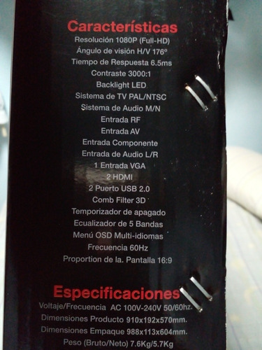 Imagen 7 de 10 de Tv Cyberlux Tv Led 39´´ Para Repuesto