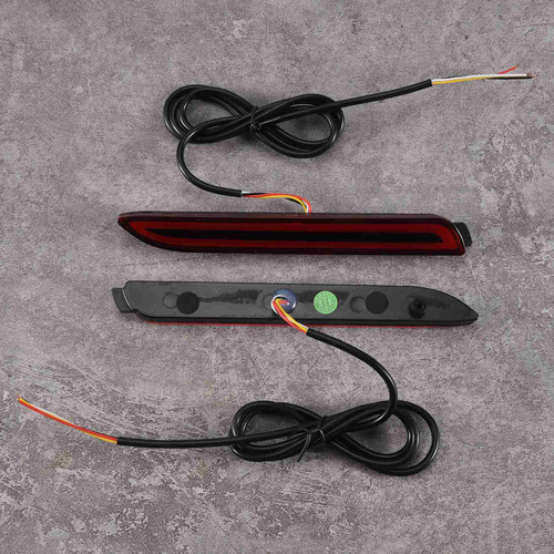 Luces De Freno Con Lente Roja Brillante Con Reflector Led Pa