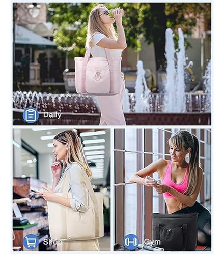 Bagsmart Bolsa De Mano Para Mujer, Bolsa De Hombro