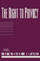 Libro The Right To Privacy: Volume 17, Part 2 - Ellen Fra...