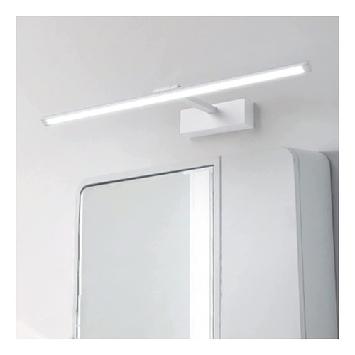 Lampara Colgante Luz Espejo Blanca Led Frontal Ajustable In