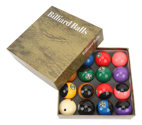 Juego De Billar Pool Balls De Resina De Alta Resistencia A L