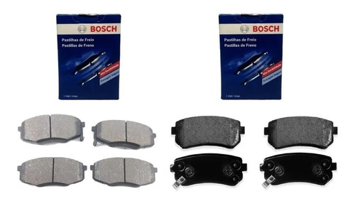 Kit Pastilha Freio Dianteira + Traseira Cerato 09/12 Bosch