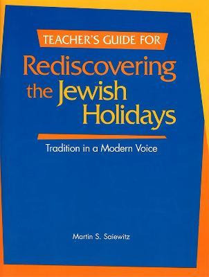 Libro Rediscovering The Jewish Holidays Teaching Guide - ...