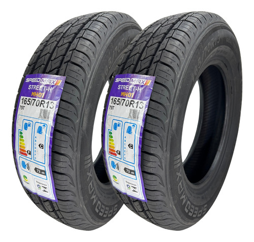 Kit De 2 Pneus Novos Aro 13 Speedmax Mh01 165/70r13 79t