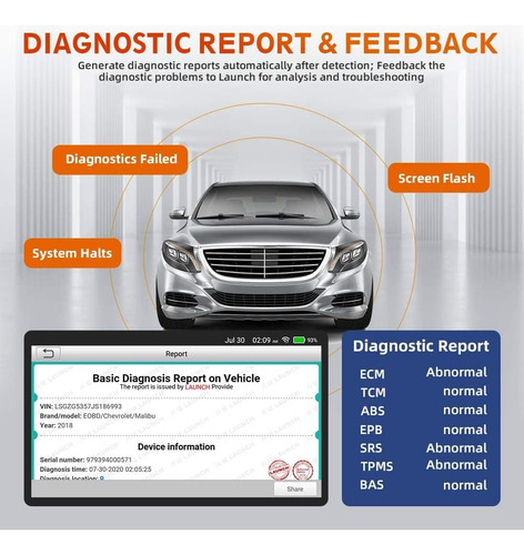Escaner Automotriz Launch Crp Touch Pro +20 Func Especiales