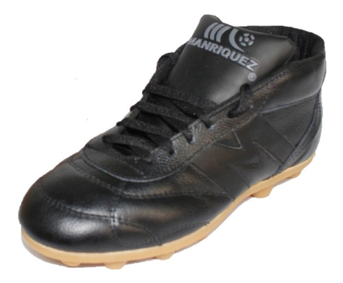 Zapatos De Fútbol Manriquez Botín Negro ¡envio Gratis!