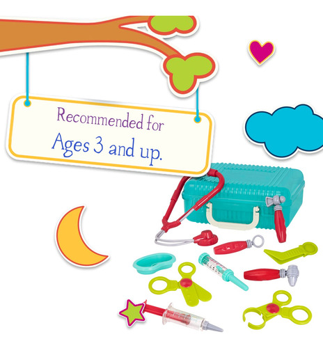 Set Doctor Battat Pretend Play De 10 Piezas Con Funda De Tra