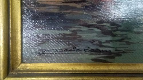 Oleo Sobre Tela Del Autor Severino Garcia Bravo (Usado)