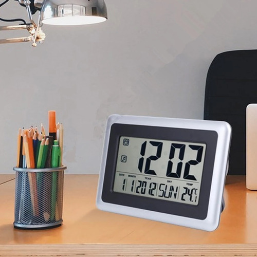 Reloj Despertador Digital Temperatura Calendario Alarma Ms