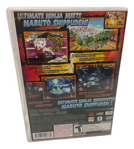 Naruto Ultimate Ninja 4 Play 2 Com Capa E Pôster Ps2