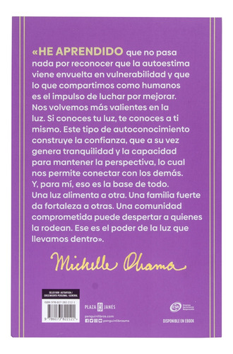 Con luz propia: Vencer en tiempos de incertidumbre, de Obama, Michelle. Autoayuda, vol. Único. Editorial Plaza & Janes, tapa blanda, edición 1 en español, 2022