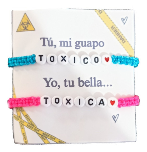 Pulseras Tejidas Para Pareja Ajustables