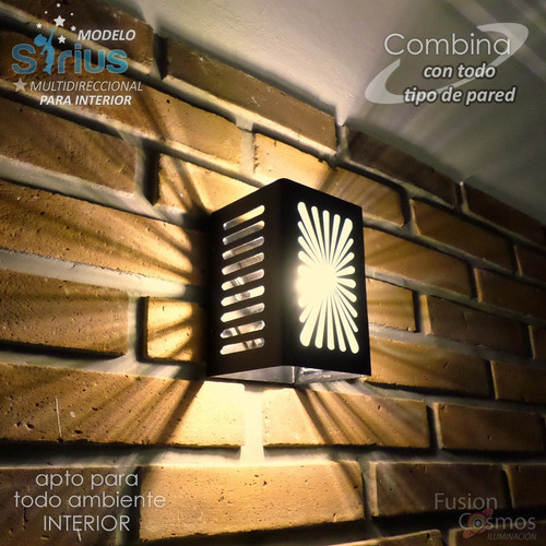 Imagen 8 de 10 de Bañador Pared 10 Efectos Regulable Proyector Estelar Led 12w