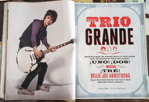Revista Guitar World - Green Day - Ozzy - Slipknot (Usado)