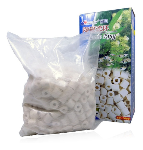 Canutillos Ceramica Acuario Anillos Aro Material Filtro 1 Kg